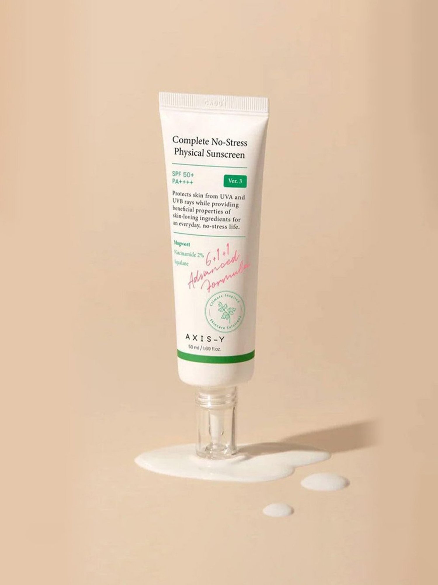 Axis-Y Complete No-Stress Physical Sunscreen SPF 50+ PA++++ - 50 ml