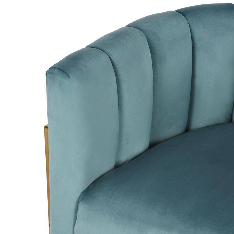 Rooney Accent Chair Teal - CosmoLiving by Cosmopolitan