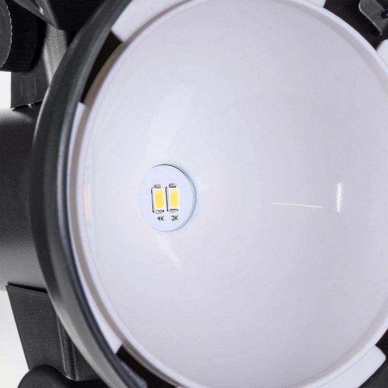 Solar Spot Light with Kelvin Selector Black - Sterno Home