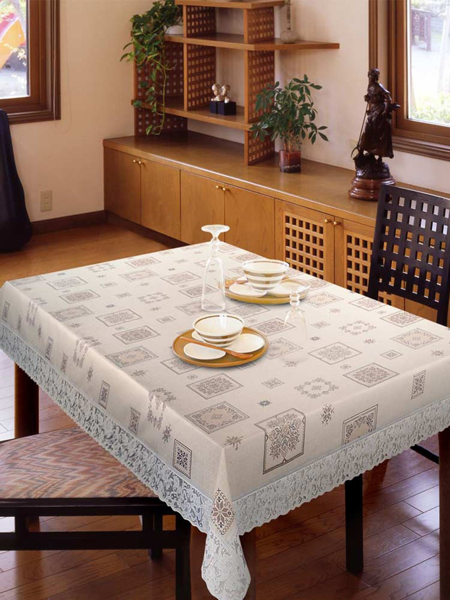 Freelance Brown PVC Set of 1 Table Cloth