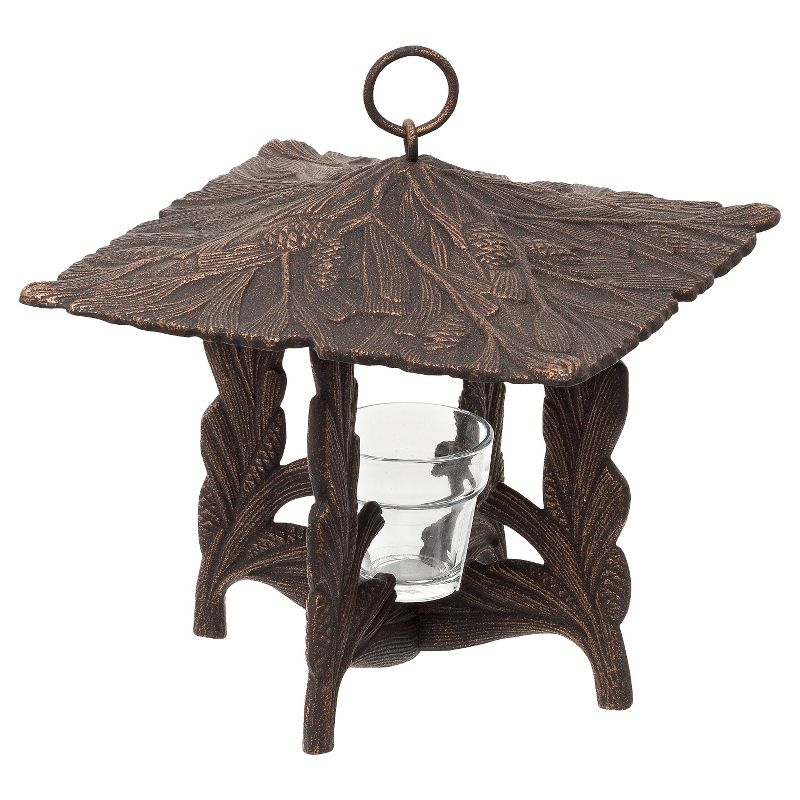 9.5" Pinecone Twilight Lantern - French Bronze - Whitehall Products