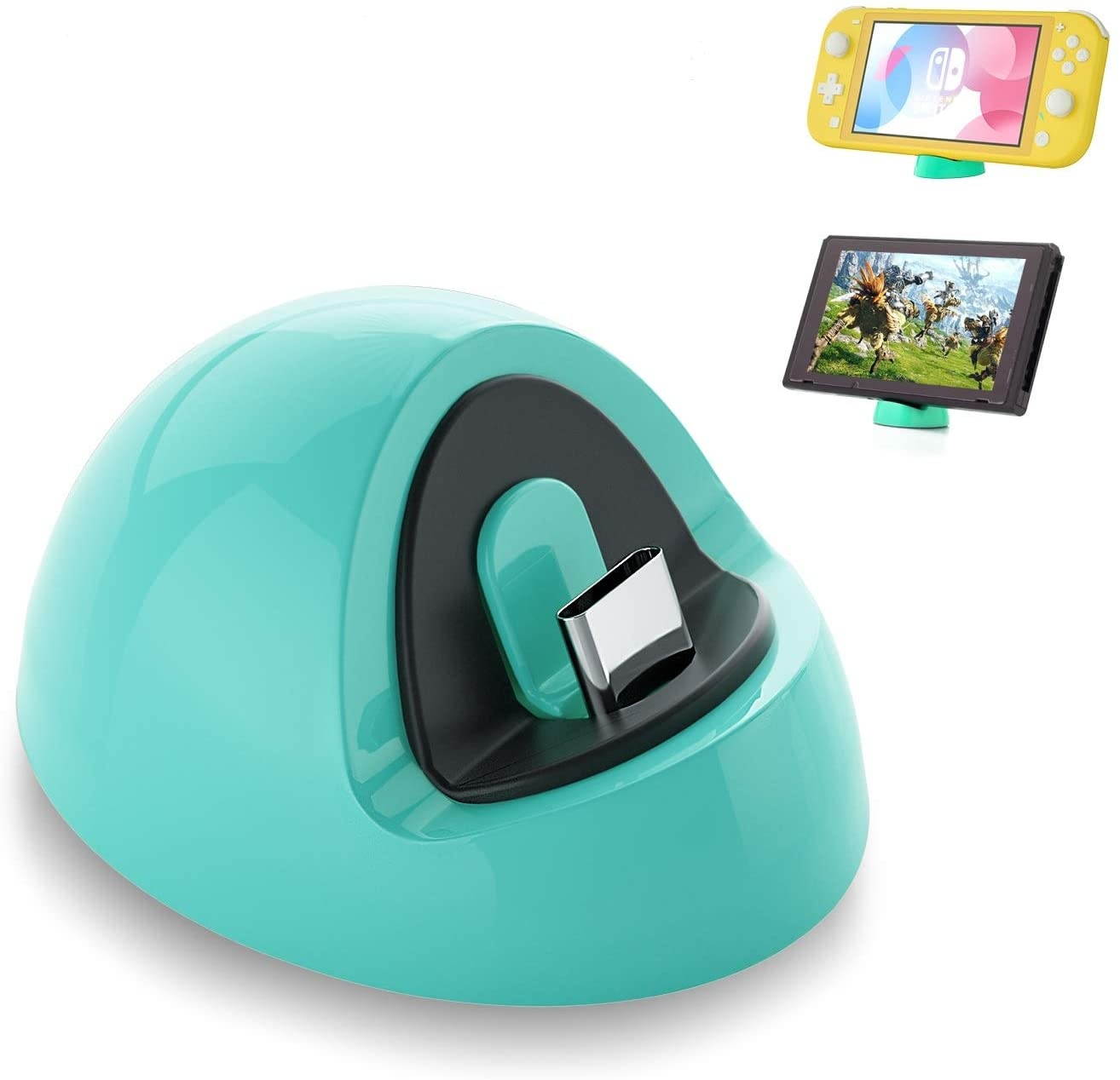 Charger Compatible with Nintendo Switch Lite, Charging Dock Compatible with Nintendo Switch Lite - Turquoise