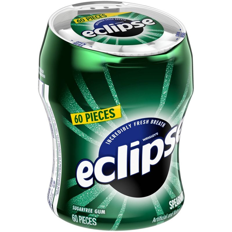 Eclipse Spearmint Sugar Free Chewing Gum Bottle - 60pc/2.9oz