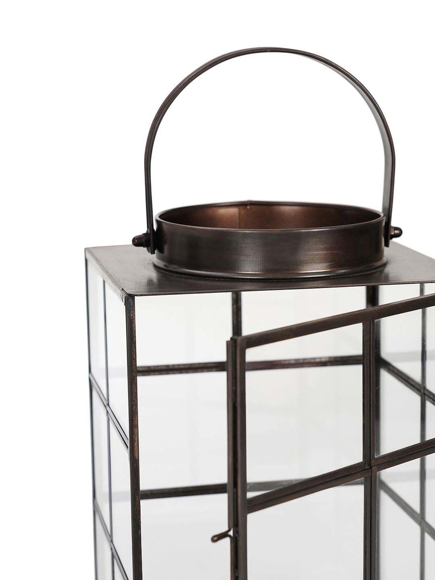 Pure Home and Living Grey Glass Trophy Shaped Table Lamp Stand