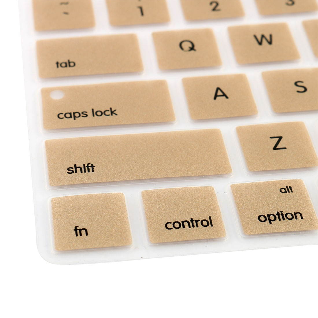 Unique BargainsComputer Silicone Wireless Keyboard Protection Film Cover Gold Tone for iMac