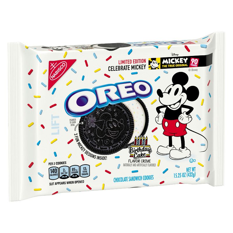 Oreo Mickey Mouse Limited Edition Chocolate Sandwich Cookies - 15.25oz