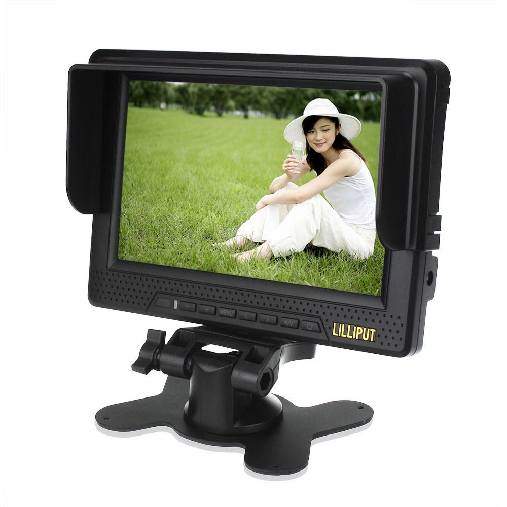 Lilliput 7-inch LCD monitor with HDMI, YPbPr interface, dedicated high-definition video camera