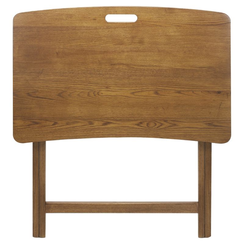 Folding Table with Solid American Red Oak - Flora Home