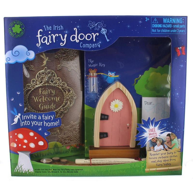 The Irish Door Company Irish Fairy Door Playset: Pink Door