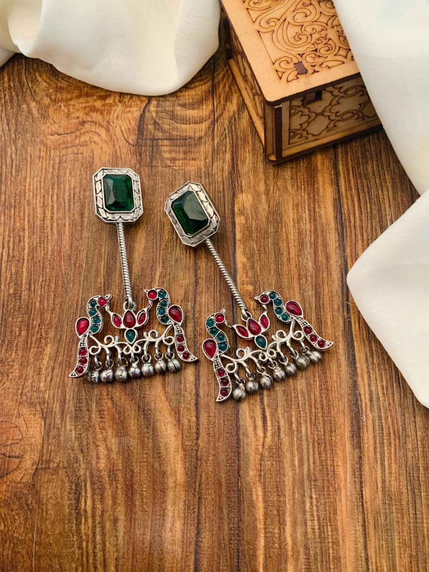 Abdesigns High-Quality Ornamental Dual Tone Earrings