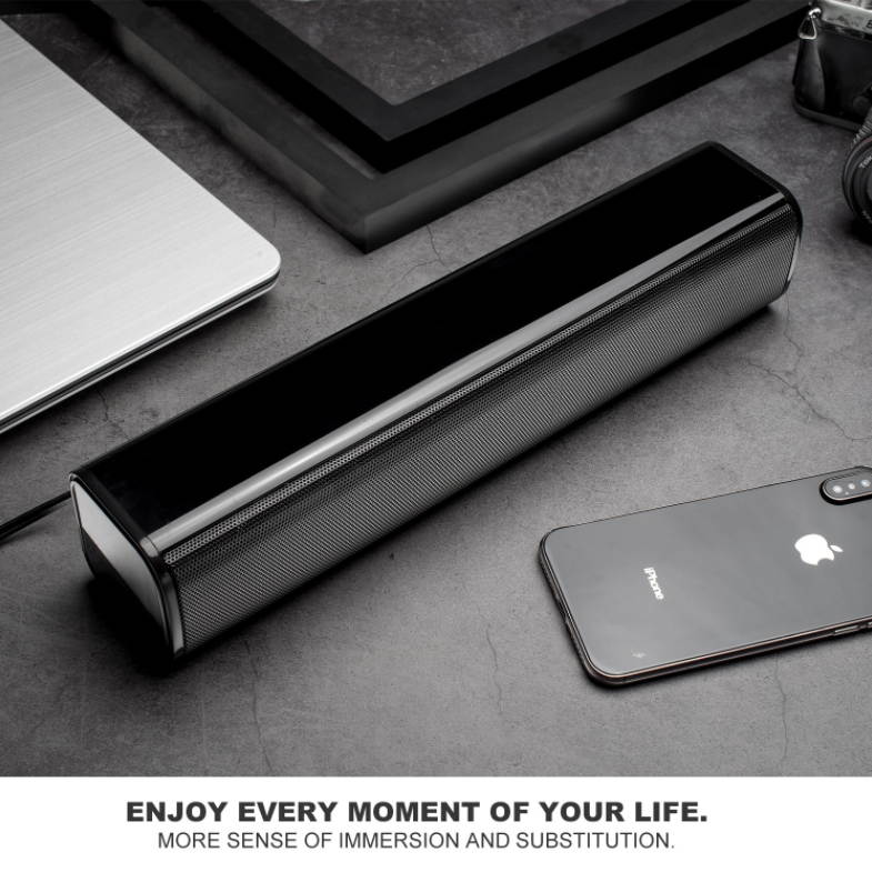 Hidden Audio Desktop Computer Home Wired Long Mini Notebook Desktop Small Bluetooth Speaker