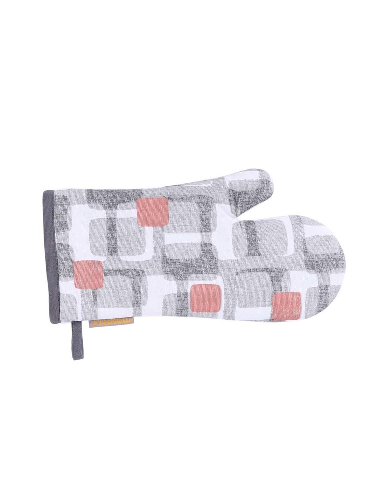 Maspar Grey & Red 100% Cotton 225 GSM Table Linen Set