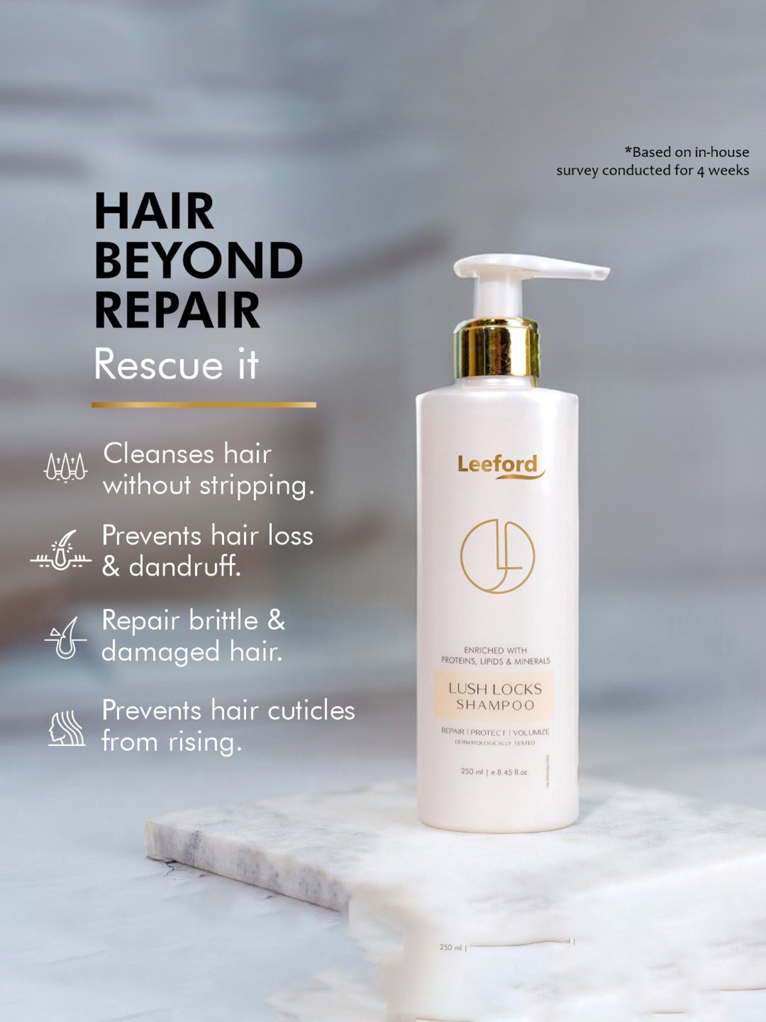 Leeford Lush Locks Hair Shampoo - 250 ml