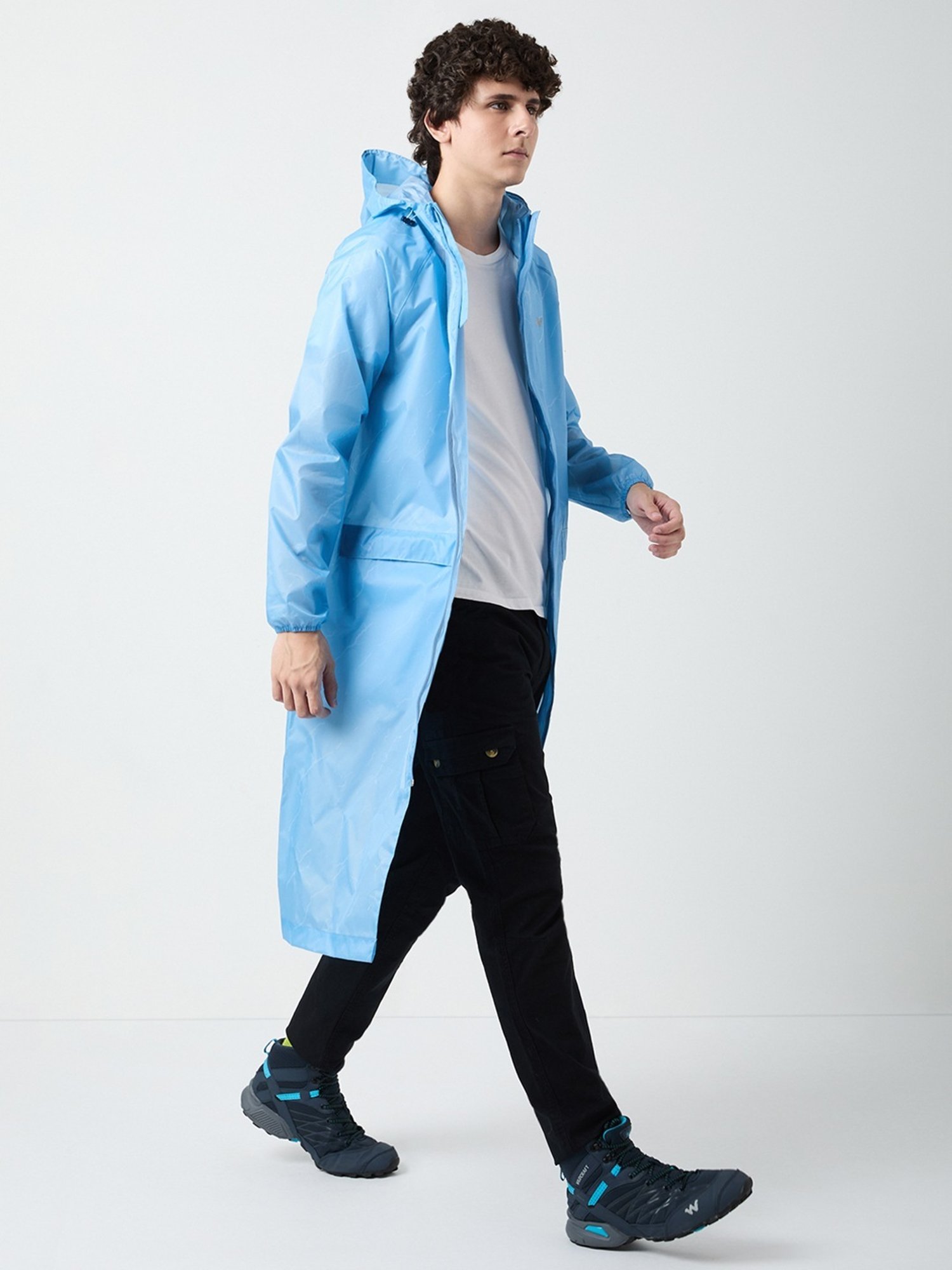 Wildcraft Ariel Blue Regular Fit Rainwear Jacket