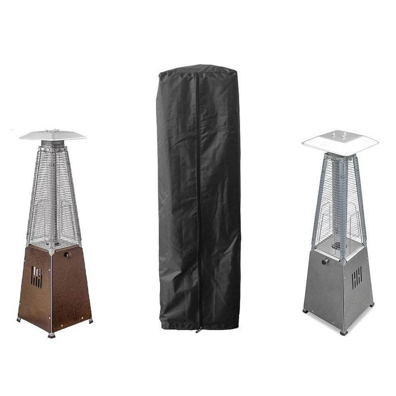 Table Top Glass Tube Patio Heater Cover - Black - AZ Patio Heaters