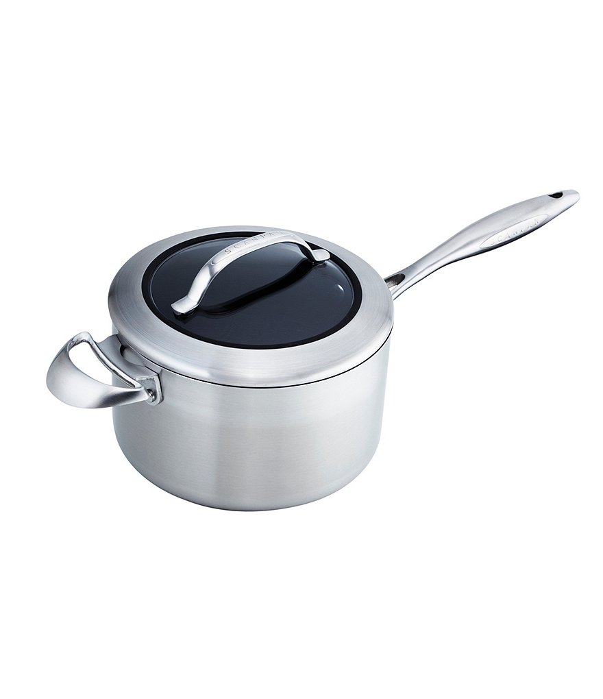 Scanpan CTX 4-Quart Covered Saucepan with Helper Handle