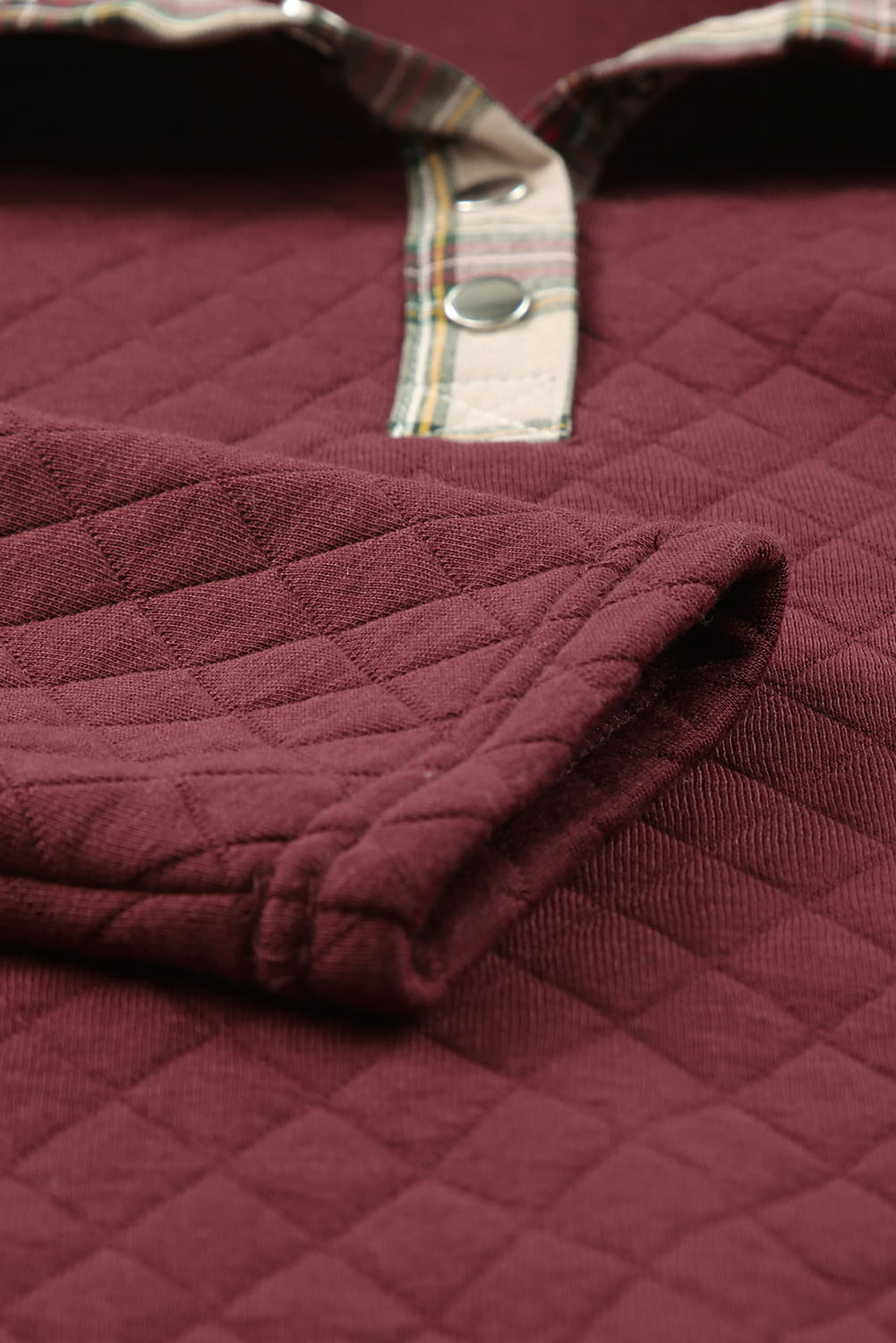 Pink Sequins Candy Cane Round Neck Sweatshirt