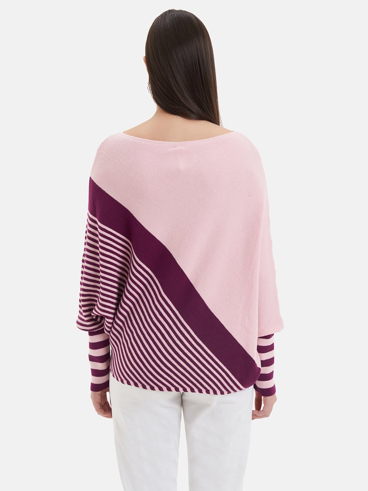 Kazo Pink & Purple Color-Block Pullover