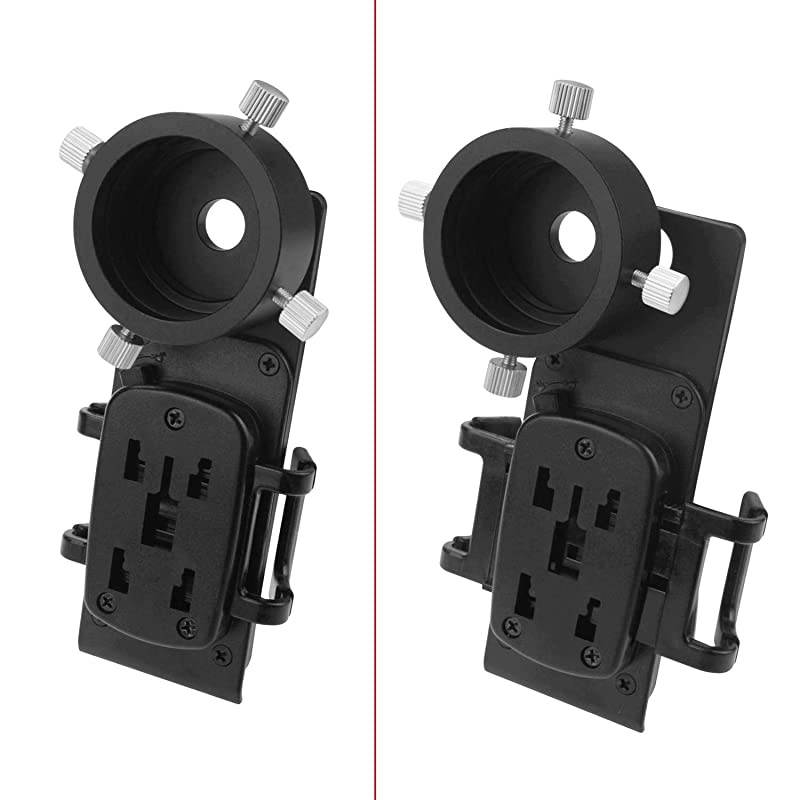 Smartphone iPhone Adapter with T2 Thread and Eyepiece Adapter 52-59mm - for Photography with telescopes and Spotting Scope or Binoculars