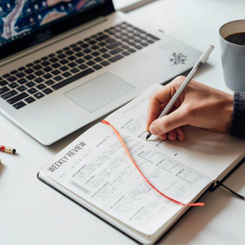 A5 Daily Planner Calendar & Journal: Durable, Smart System Tracker with Inspirational Quotes, Weekly & Monthly Goal Planners, 90 Day Time Management Calendars, Gratitude Journals & Diary Notebook