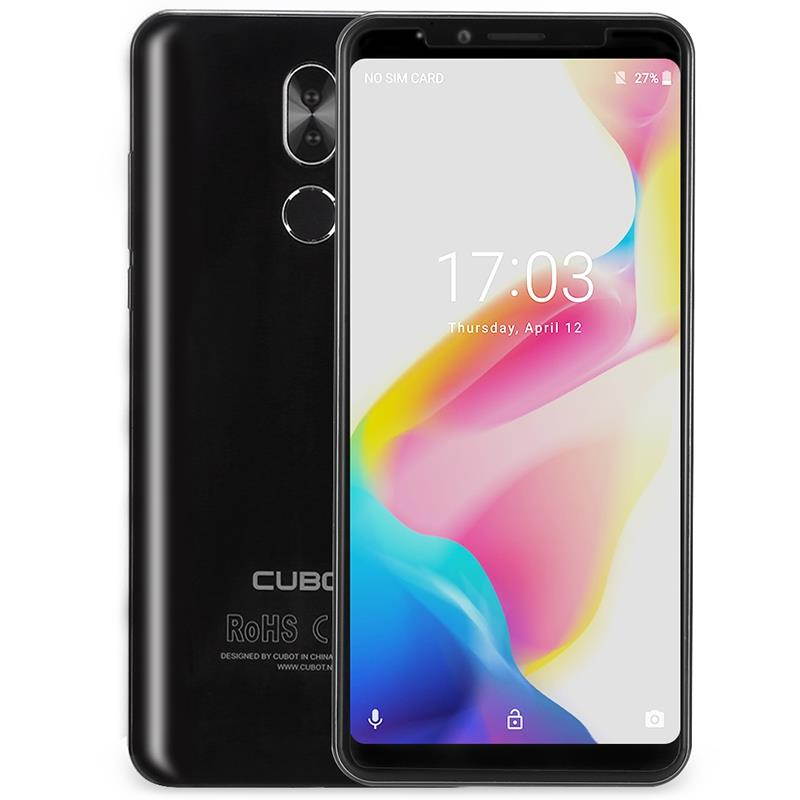 Unlocked Cell Phone CUBOT X18 Plus 4G Phablet 5.99 inch Android 8.0 MTK6750T 1.5GHz Octa Core 4GB RAM 64GB ROM 4000mAh Battery 20.0MP + 2.0MP Dual Rear Cameras Fingerprint Recognition