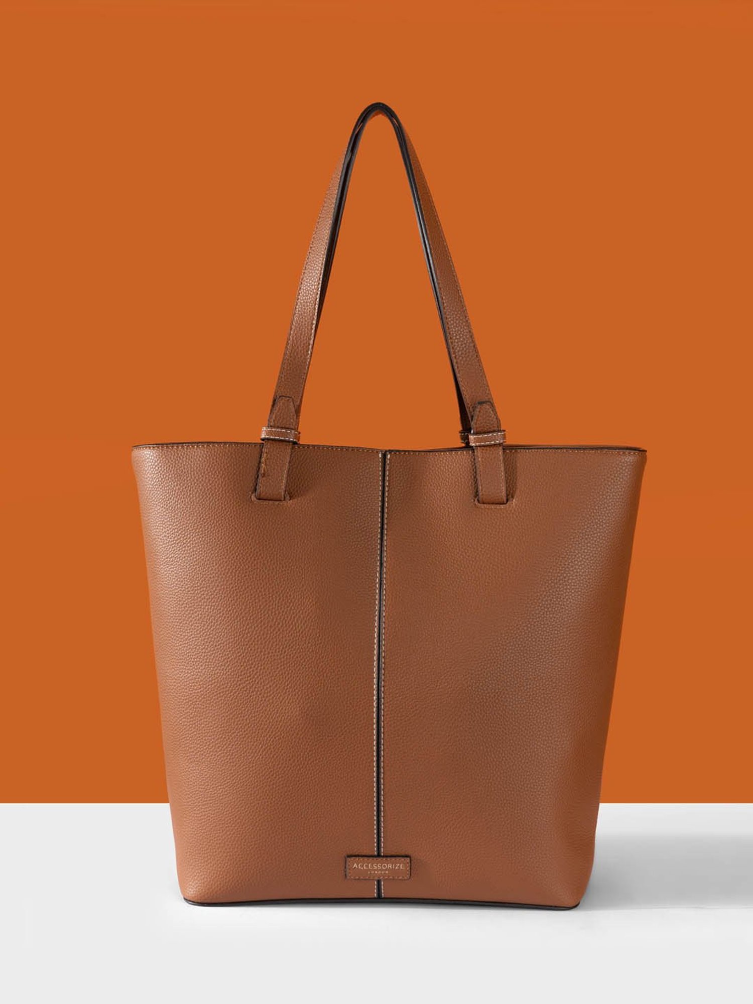 Call It Spring Black Combo Solid Large Tote Handbag