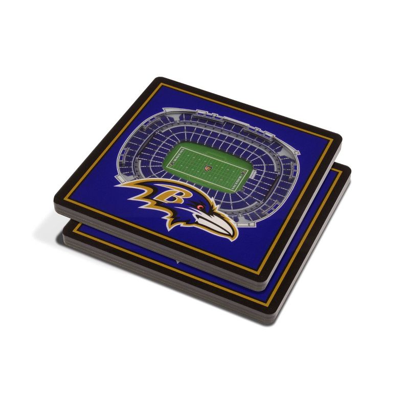 NFL Baltimore Ravens 3D StadiumView Coasters