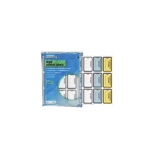 Tabbies 58091 Legal Exhibit Labels,"Exhibit",1-5/8"x1",252/PK, Blue