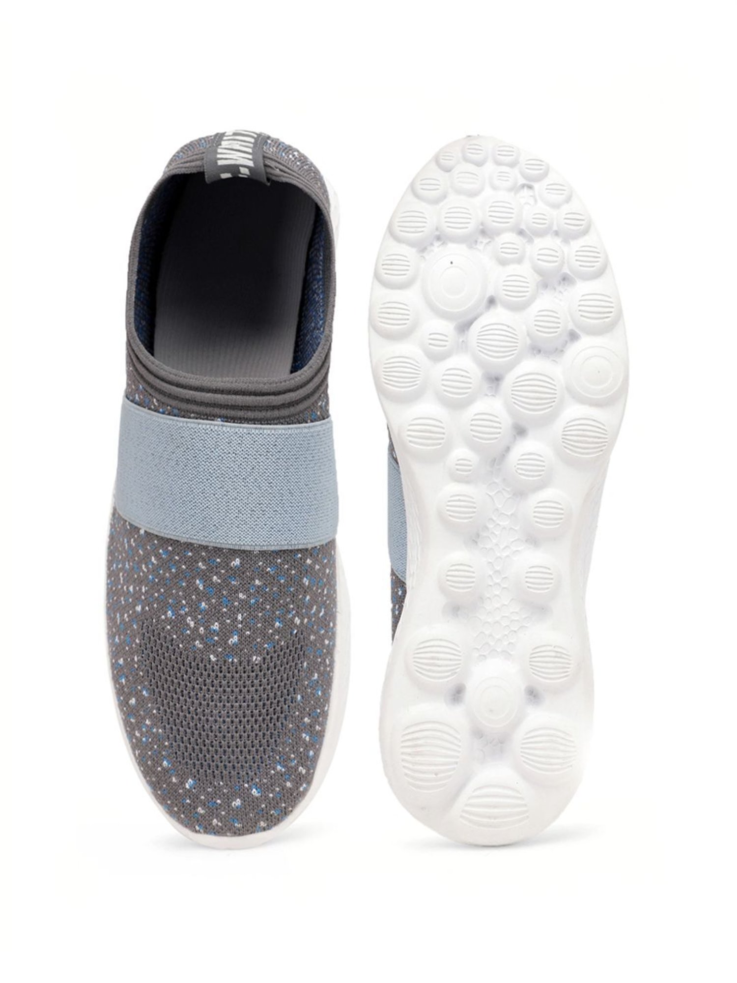 Rapid Box Men's Grey Walking Shoes