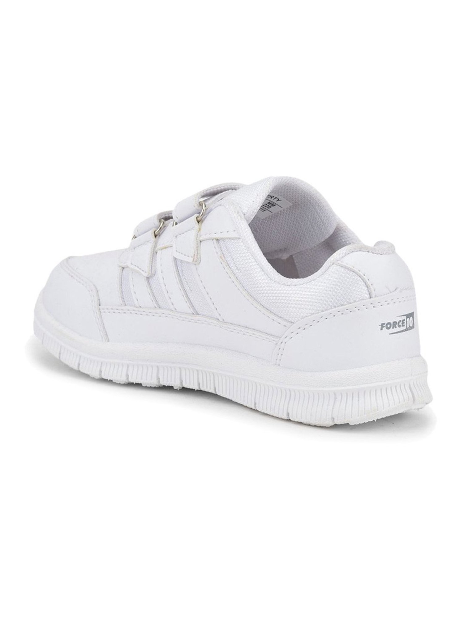 Force 10 GOLA-03 by Liberty Kids White Velcro Shoes