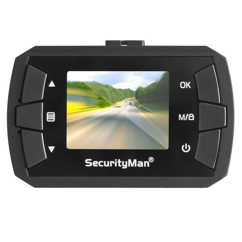 SecurityMan MicroHD Car Camera Recorder Dashcam with Built-In Impact Sensor