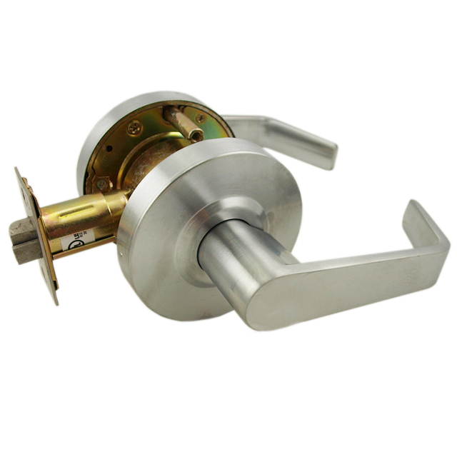 Maxtech, C13013-26D, Satin Chrome US26D, Passage Hall & Closet Grade 2 Commercial Cylindrical ADA Angled Lever Lockset