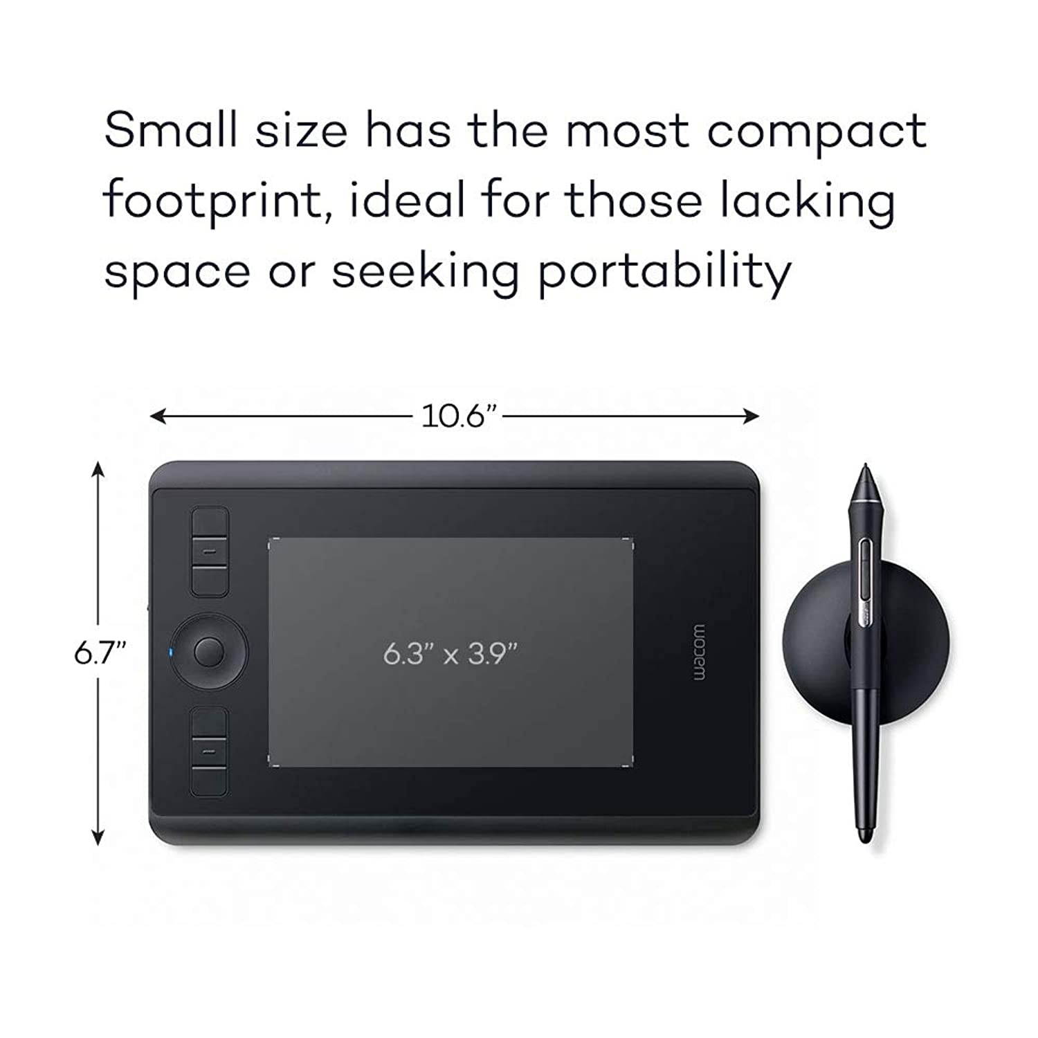 Wacom Intuos Pro Digital Graphic Drawing Tablet for Mac or PC, Small (PTH460K0A) New Model