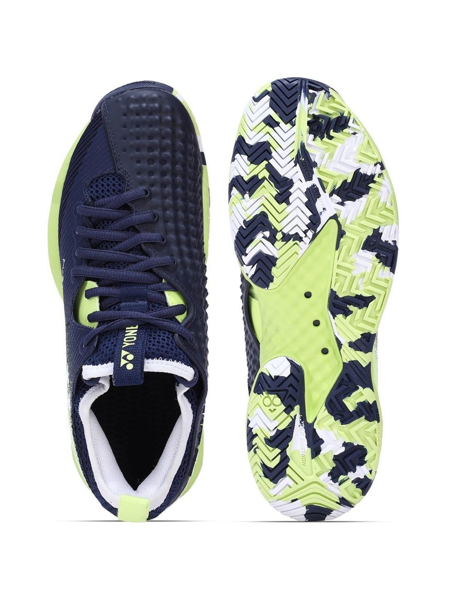 Yonex TENNIS SHOE FUSIONREV4 GREEN NON MARKING POWER CUSHION+