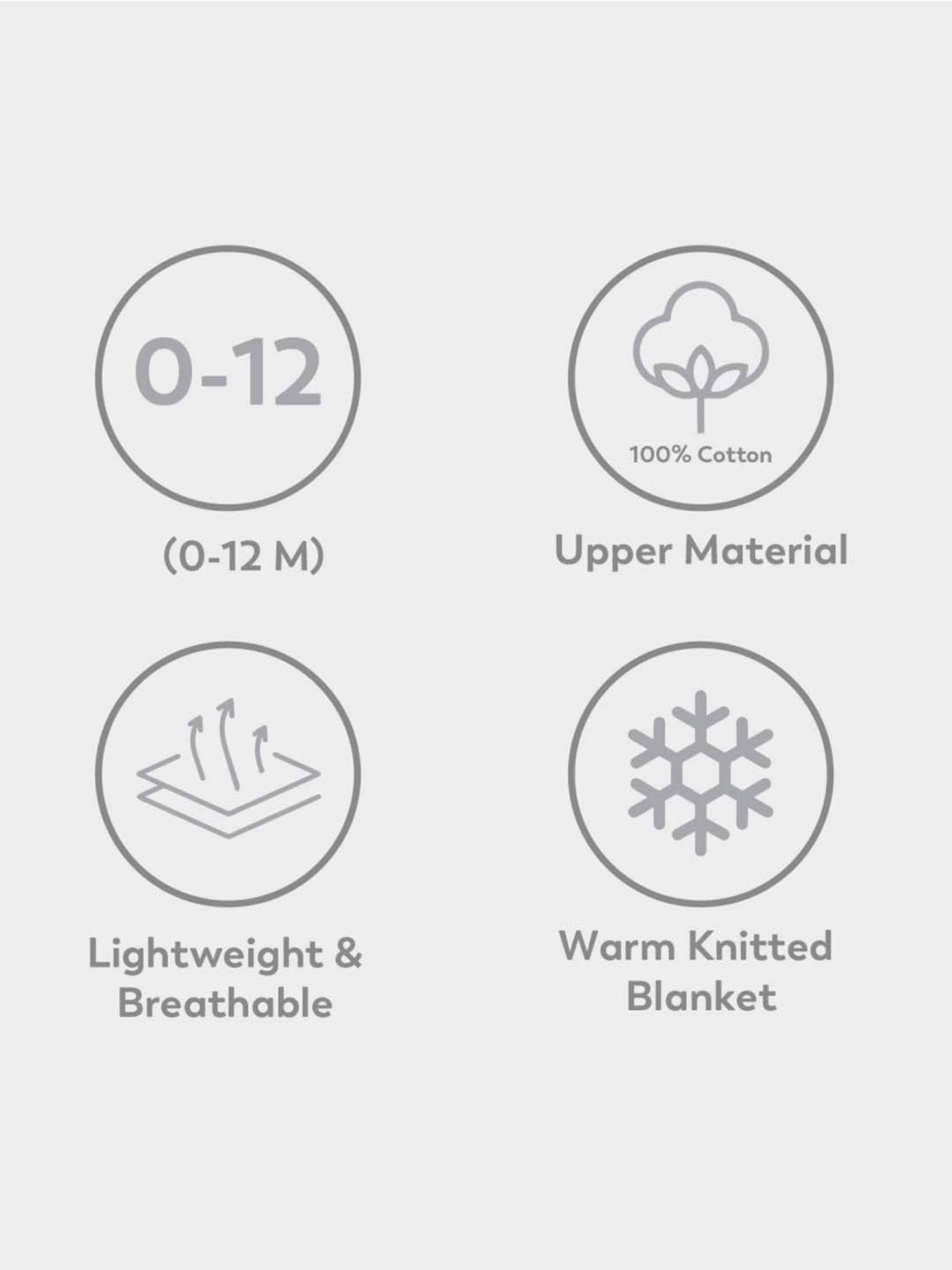 MiArcus Peanuts Snoopy Blue Cotton 160 GSM Knitted Baby Blanket