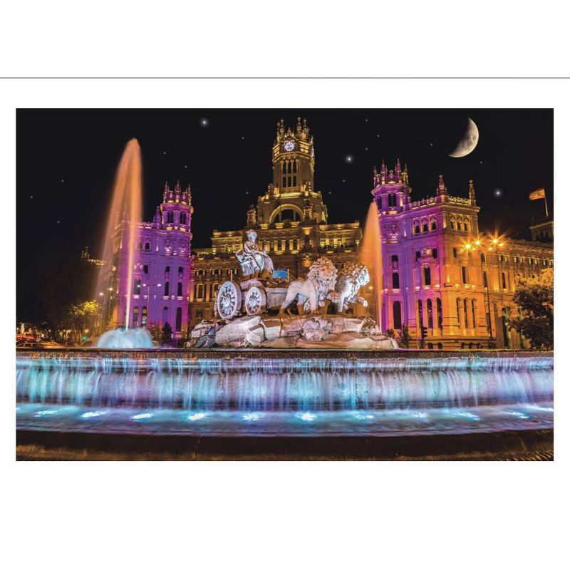 Wuundentoy Gold Edition: Cibeles Fountain Madrid Spain Jigsaw Puzzle - 1500pc