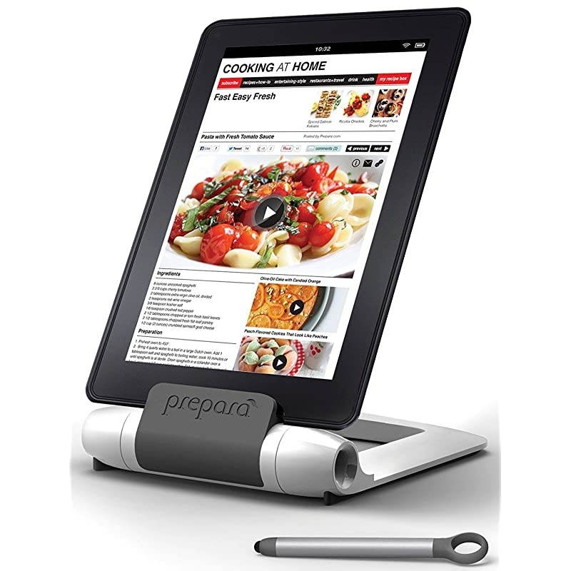 PP08PREPWT White iPrep Adjustable Stand for phones tablets ereaders Large