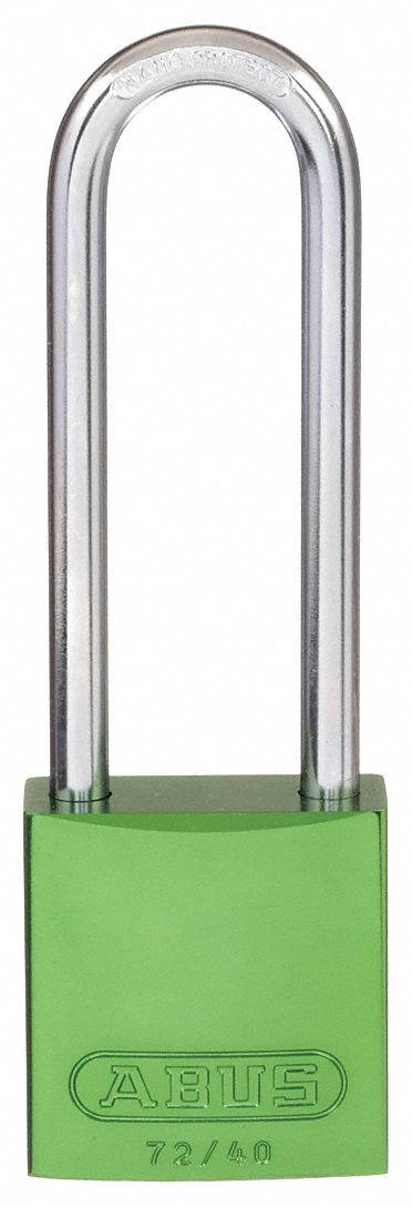 ABUS 72 HB/40-75 KA Green Lockout Padlock,KA,Green,1-1/2"H