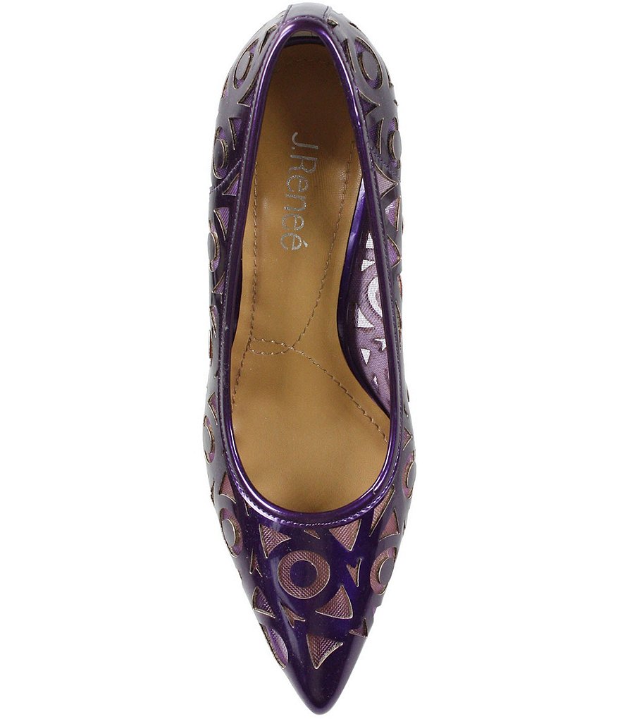 J. Renee Jameena Patent Laser Cut Pumps