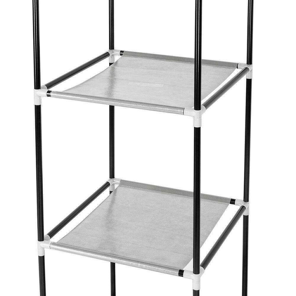 High Quality Portable Closet Wardrobe Clothes Shoe Rack Storage Organizer Shelf