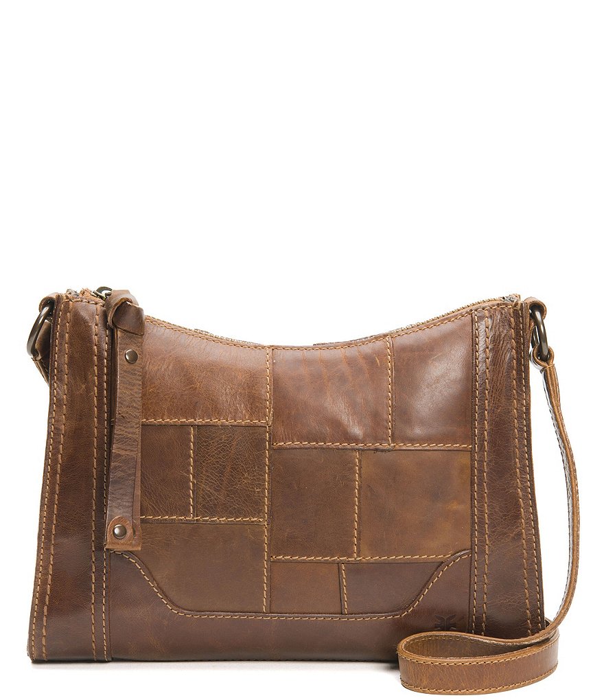 Frye Melissa Patchwork Leather Top Zip Crossbody Bag