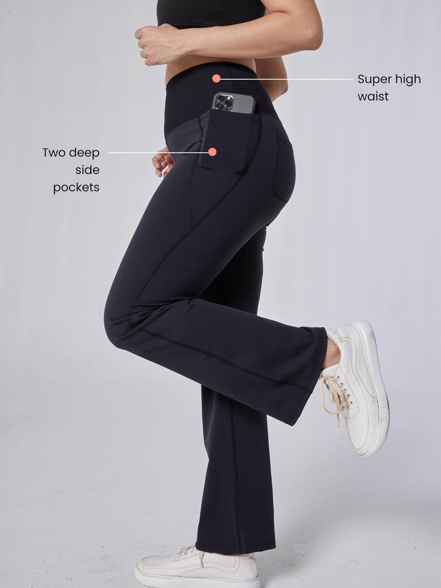 BlissClub Dark Navy High Waist The Ultimate Flare Pants