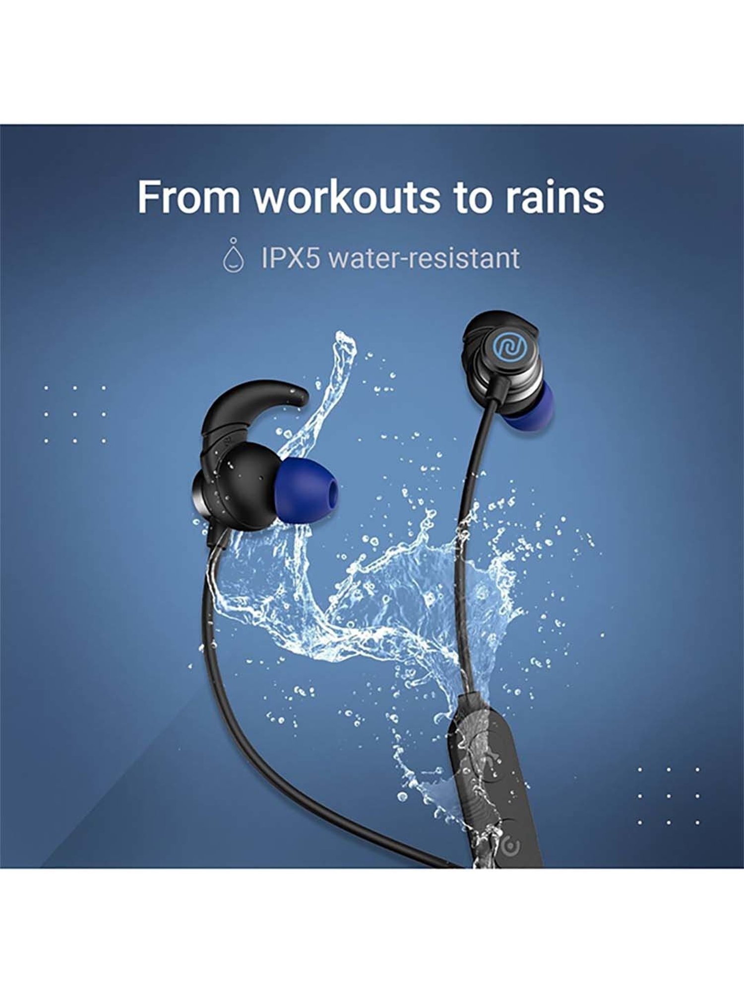 Noise Tune Active Pro Bluetooth V5.2 Bluetooth Headset (Midnight Black)