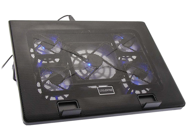 Fuji Labs Cooling Pad for 12 to 17 Inch Laptop, 2 USB Ports, Multi-angle Stand with 5 Fans
