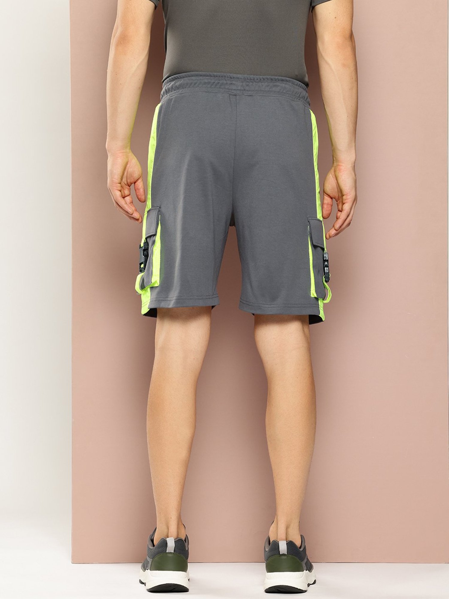 Club York Grey Regular Fit Sports Shorts