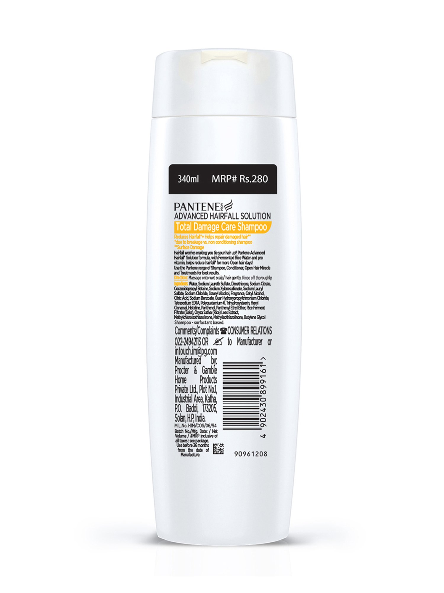 Pantene Advanced Hairfall Solution Total Damage Care Shampoo - 340 ml