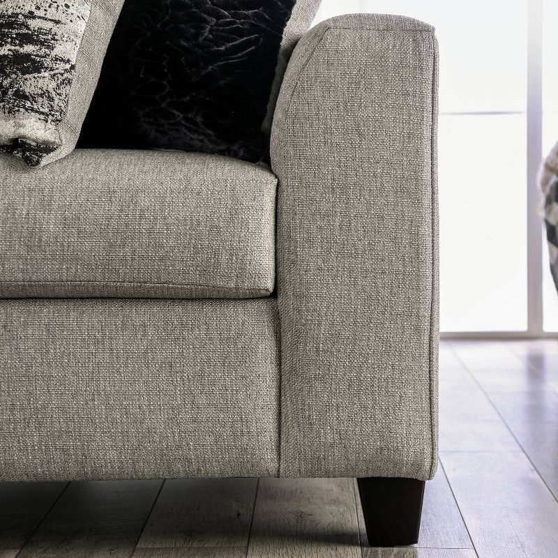 3pc Keswick Sectional Sofa Brown - Abbyson Living