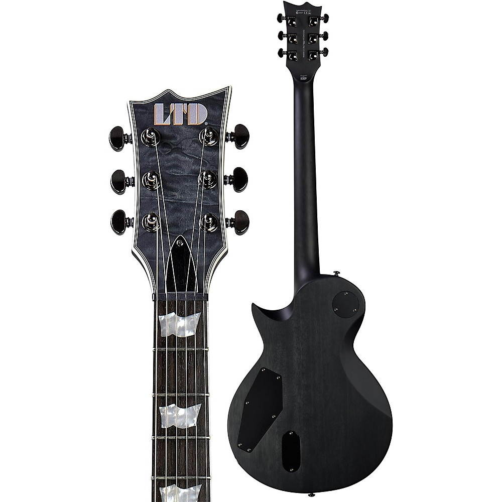 ESP LTD EC-401QM Electric Guitar Satin See-Thru Black