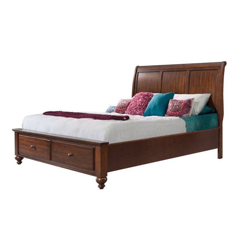 4pc King Channing Storage Bedroom Set Cherry - Picket House Furnishings