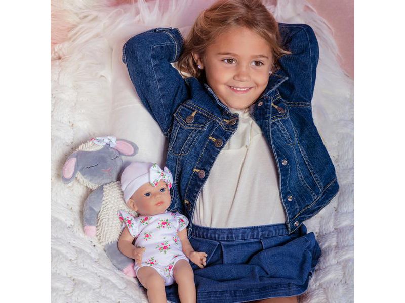 Paradise Galleries Preemie Tiny Reborn Baby Doll 12 inch - Bitsy Baby Little Lamb, Full Vinyl Arms & Legs, 4-Piece Gift Set, Safety Tested for 3+